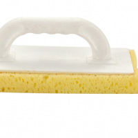 high quality trowel with yellow sponge and plastic handle